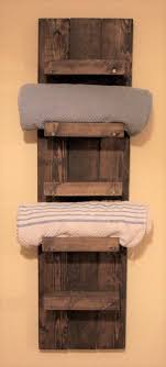 Bathroom Towel Rack Cabinet In 2020 Wooden Bathroom Shelves Diy Towel Rack Towel Holder Bathroom