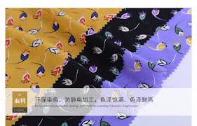 衬衫面料 现货批发多色碎花裙水浆印花布春夏休闲裤全涤雪纺 阿里巴巴