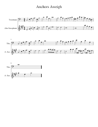 Therefore, it is called anchors aweigh, which means the ship is prepared to leave the port or harbor. Anchors Aweigh Sheet Music For Trombone Saxophone Alto Mixed Duet Musescore Com