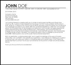 The attached resume demonstrates my competence to. Free Radio Host Cover Letter Templates Resume Now