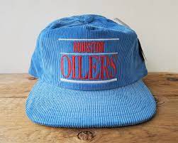 Vintage Deadstock Houston Oilers Corduroy Snapback Hat Annco Baseball Cap Official Licensed Nfl Rare Pro Professional Model Ballcap Nwt Houston Oilers Corduroy Hat Snapback Hats