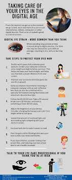 Taking Care Of Your Eyes In The Digital Age Infographic E Learning Infographics Eye Care Health Eye Sight Improvement Digital Eye Strain