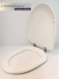 Top view sanitary equipment for domestic bathroom. Johnson Suisse Heavy Duty Savona Toilet Seat Cover For Toilet Bowl Set