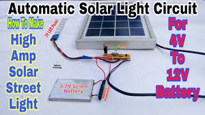 Adjust the distance between the poles. How To Make Simplest High Amp Automatic Solar Street Light Circuit Project For 3 7v To 12v Battery Youtube