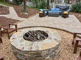 18 diy patio ideas and pathway improvement projects. Pavestone Patio Drystack Fire Pit Extreme How To Blog