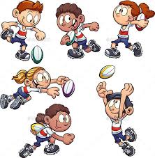 Black And White Kids Playing Cartoon Cartoon Kids Playing Rugby Cartoon Kids Rugby Kids Rugby Drawing