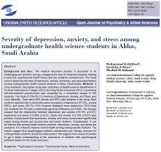 Stress among university students literature review r.david (2008) stress among higher education students: Depression Anxiety And Stress Among Undergraduate Health Science Students Academy Publisher
