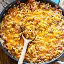 Stovetop Sausage Mac And Cheese Spicy Southern Kitchen Recipe Pork Sausage Recipes Ground Pork Sausage Recipes Ground Pork Recipes