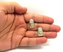 The soaking will soften the accumulated dirt, making it easier to remove as you scrub it. Buy 10k Two Tone Gold Diamond Cut Medium Jesus Head Pendant Online At So Icy Jewelry