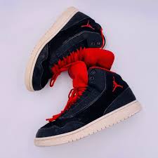 Jordan 1 Mid White Black Gym Red Youth Nike Air Jordan Executive Gs Black Gym Red White 820241 001 Size 7y In Used Condition Nike Air Air Jordan Shoes Air Jordans