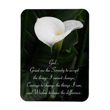 Serenity Prayer Calla Lily Floral Magnet Zazzle Com Serenity Prayer Floral Magnets Calla Lily