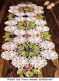Table Runner With Irish Crochet Lace Techniques Such A Talent Crochet Table Runner Pattern Crochet Table Runner Irish Lace Crochet