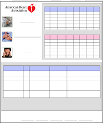 Blood Pressure And Heart Rate Chart Free Download