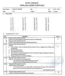 Demikian tadi informasi terbaru mengenai bank soal dan kunci jawaban pat bahasa inggris kelas x semester 2 tahun 2020 kurikulum 2013 revisi dalam bentuk pdf dan doc. Latihan Soal Pat Tahun Pelajaran 2019 2020 Kelas 8 Dan Kunci Jawabannya Smp Negeri 4 Bantarbolang