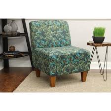The dorel teagan armless floral accent chair must be assembled when it arrives. Mainstays Amanda Armless Accent Chair Peacock Animal Print Buy Online In Bahamas At Bahamas Desertcart Com Productid 81160728