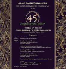 45th Anniversary Gala Dinner Grant Thornton Malaysia