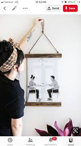 Pin By Cher On Home Decor In 2020 Poster Hanger Diy Picture On Wood Diy Picture Frames