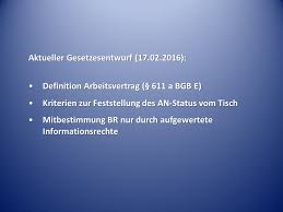 Der entwurf sei in vielen bereich fortschrittlich, vor allem aber ausgewogen. Update Arbeitsrecht Lubeck 27 April Ppt Herunterladen