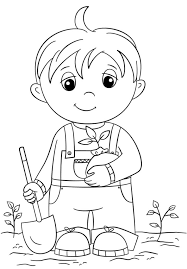 Plus, it's an easy way to celebrate each season or special holidays. Little Boy In Arbor Day Coloring Page Free Printable Coloring Pages For Kids