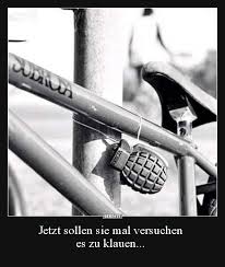 Jetzt Sollen Sie Mal Versuchen Es Zu Klauen Lustige Bilder Spruche Witze Echt Lustig Fahrrad Lastenanhanger Cooles Fahrradzubehor Fahrrad
