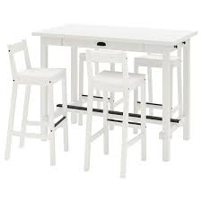 Nordviken Nordviken Bar Table And 4 Bar Stools White White Ikea In 2020 Bar Table Bar Stools Table