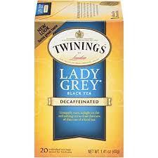 Twinings Of London Decaffeinated Lady Grey Black Tea Bags 20 Count Pack Of 6 Amazon Co Uk Grocery
