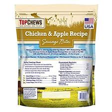 Chicken, dried apple, contains 2% or less of the following: Buy Top Chews Chicken Apple Sausages 40 Oz Online In Indonesia B01b12pnu2