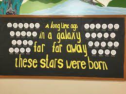 A Long Time Ago In A Galaxy Far Far Away Google Image Result For Star Wars Bulletin Board Star Wars Classroom Star Wars Classroom Theme Star Themed Classroom