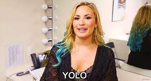 — real name clifford harris jr. Putting My Defences Up Demi Lovato Blue Hair Gifs