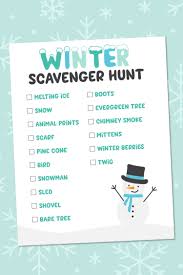 Winter worksheets are great for snowy days indoors. Free Printable Winter Scavenger Hunt Hey Let S Make Stuff