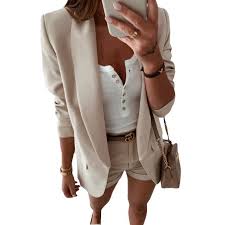 Himone Himone Women Blazers Suit Casual Jackets 3 12 Sleeve Ruched Work Office Open Front Light Suits Shawl Neck Cardigan Coat Walmart Com Walmart Com