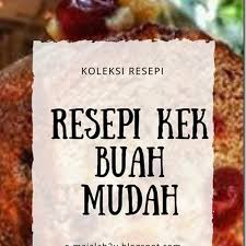 Kek buah kukus kek orang lama dibuat oleh orang baru. Resepi Kek Lumut Sukatan Cawan