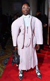This Week S Hottest Celebrity Fashion Billy Porter Fashion Celebrity Style Pink Pleated Skirt