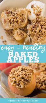 Healthy Baked Apples Recipe Baked Apples Healthy Baking Apple Recipes