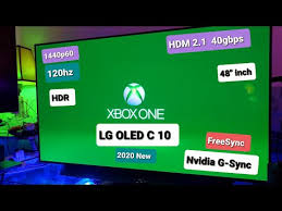 Lg Oled C10 48 Gaming Tv Xbox One X 120hz 1440p Hdr Test Youtube