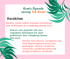 We did not find results for: Teh Restu Dessy Maulida Kemis Nyunda Sareng Teh Restu 6 Kalau Ingat Kamis Bawaannya Pengen Berbahasa Sunda Ya Aya Nu Sok Sono Hoyong Nyarios Sunda Tapi Teu Aya Rencang Sami Mimin