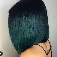 Deep Sea Blue Green By Elissawolfe Dark Green Hair Hair Styles Green Hair Ombre