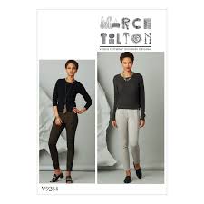 These knitted monster pants have been a huge hit in our community and one look and you can see exactly why! Vogue Patterns 9284 Misses Seam Detail Knit Pants