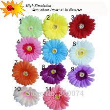 Artificial gerbera daisies now online at afloral.com! 10pcs Bag 10cm Artificial Silk Gerbera Daisy Head Wedding Diy Hair Clip Yellow Decorative Flowers Bridal Hair Clip Craft Flori Decorative Flowers Silk Gerberasilk Gerbera Daisy Head Aliexpress