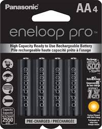 بطاريات باناسونيك Eneloop Pro Aa قابلة لإعادة الشحن Nimh 1 2 فولت 2550 مللي أمبير 4 عبوات Shutter Shop