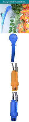 Anwing 12 Volt Portable Mobile Camping Personal Shower Includes Water Pump Shower Head On Off Switch And Accessorie Camping Shower Personal Shower Shower Set