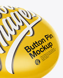 Simply insert your design on smart object, change the color of backside as well as the. Three Circle Button Pins Mockup In Stationery Mockups On Yellow Images Object Mockups