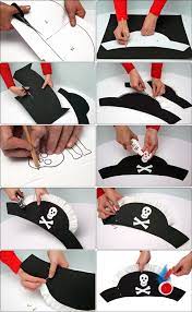 Pin By Ingrid Burton On Fall Halloween Ideas Pirate Costume Diy Pirate Hat Crafts Halloween Hats