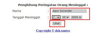 Sangat mudah digunakan karena fiturnya yang sangat simpel. Lengkap Cara Gampang Menghitung Selamatan Orang Meninggal Geblag 3 Hari 7 Hari 40 Hari 100 Hari 1000 Hari Kanalmu