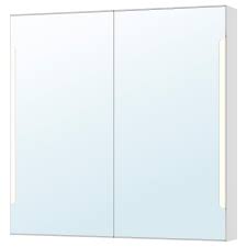 Ikea hemnes spiegelschrank mit ablage grau badezimmer kosmetikschrank eur 164 90 picclick de. Storjorm Spiegelschrank M 2 Turen Int Bel Weiss 100x14x96 Cm Ikea Deutschland