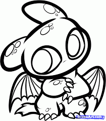Dragon tales coloring pages 7. Chibi Cute Baby Dragon Coloring Pages Novocom Top