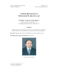 Arif ullah head of business development at serai, bangladesh bangladesh. Pdf Ashort Biography Of Professor M Ahsanullah
