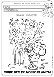 Debater sobre a importância de reciclar; Atividade Para Colorir Semana Do Meio Ambiente