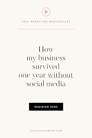 How My Business Survived One Year Without Social Media Curious About My Year Away From Social Media W Social Media Business Social Media Social Media Games