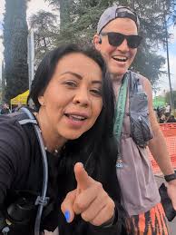 Andy Glaze Running with His Son
